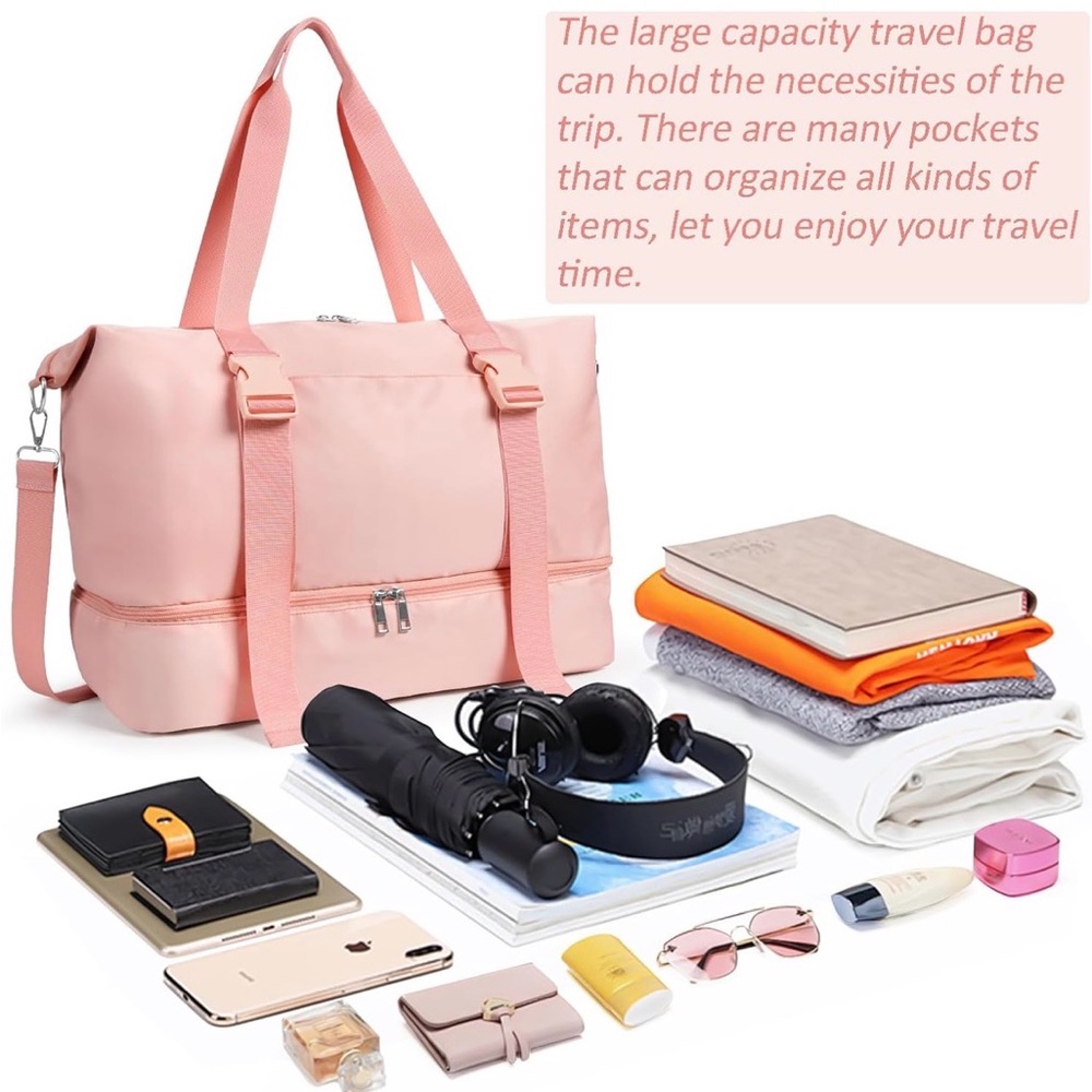 NEW, Travel Duffle with Shoe Compartments - Picture 3 of 7